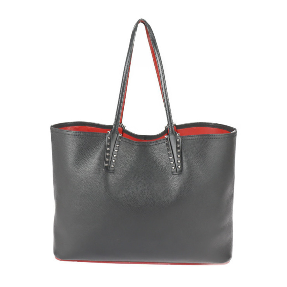 Christian Louboutin Kabata Tote Bag Leather Black Red
